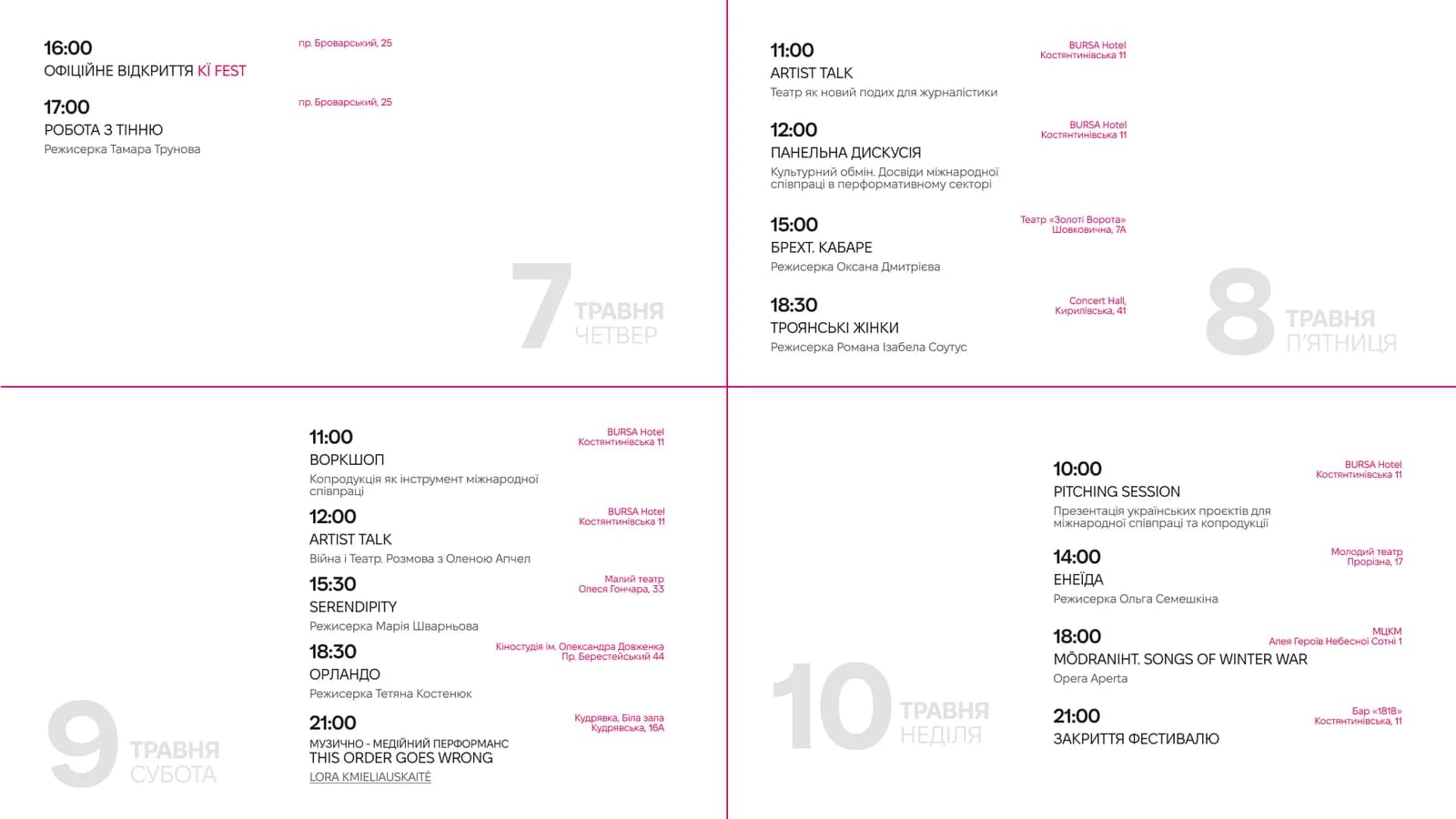 Оголошено програму KЇ FEST: «Троянські жінки», Opera Aperta і ще шість вистав